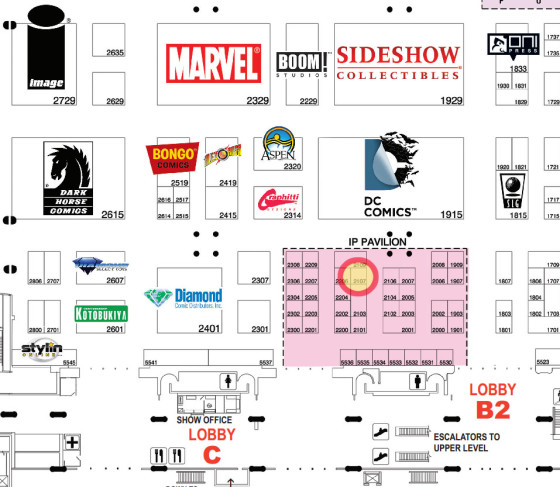 SDCC booth 2107 Ninth Circle