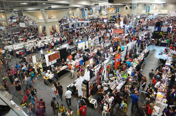 Exhibition Hall crowd at SDCC